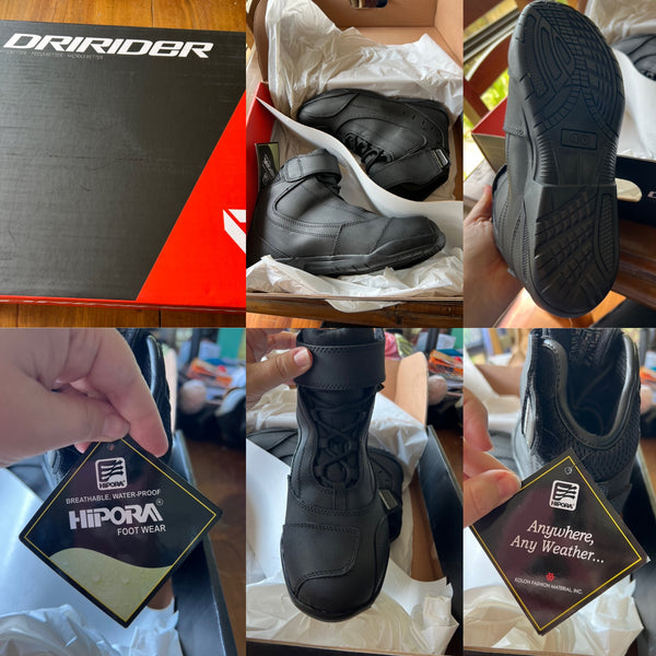 DriRider street 2.0 motorcycle boots Sz 40 RRP $179.95 NIB