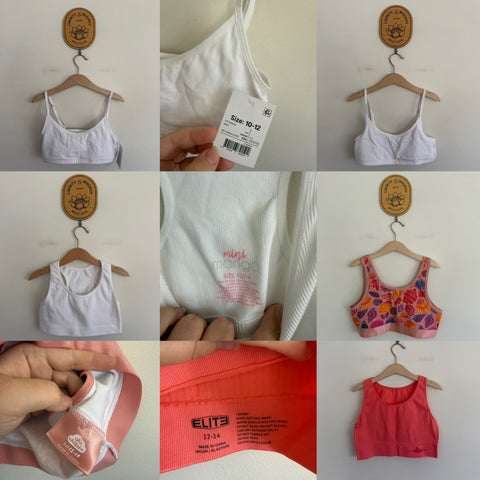 5 x size 10-12/12-14 crop tops NWOT/NWT