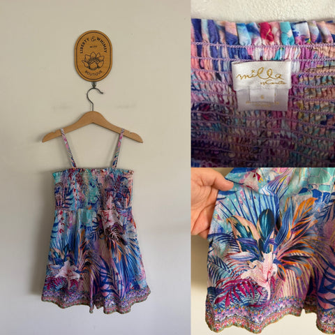 Milla by Camilla floral pocket jumpsuit Sz 6 as new