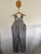 La Sienna grey overalls Sz 7 NWT
