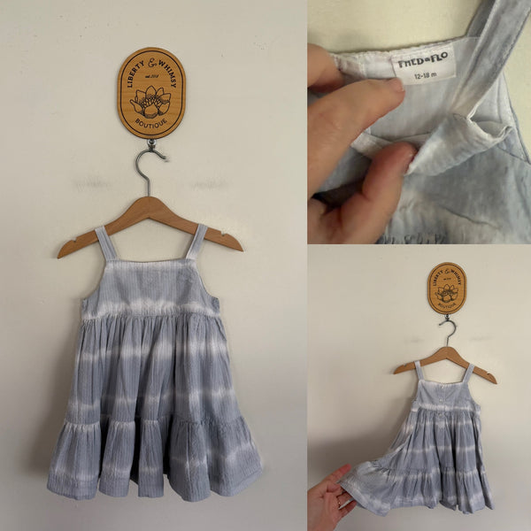 Fred & Flo tie-dye dress Sz 1 as new