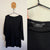 Sara black ribbed pocket shirt Sz 18 NWOT