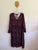 Taking Shape Merlot paisley dress Sz 16 RRP $169.95 NWT