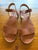 Windsor Smith Bondi tan leather sandals Sz 9 RRP $89.95 EUC worn once