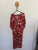Autograph red floral dress Sz 18 as new worn once