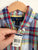 Ralph Lauren blue/red multi l/s collared shirt Sz M 10-12 RRP $139 NWT