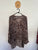Wayne Cooper leopard print blouse Sz 16 NWOT