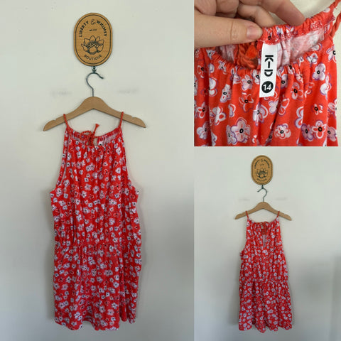 K-D floral playsuit Sz 14 as new