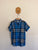 Burberry blue check collared shirt Sz 12 as new