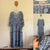 Salty Crush blue Baxter 3/4 sleeve tiered dress with ric rac splicing Sz 20 as new (washed only)