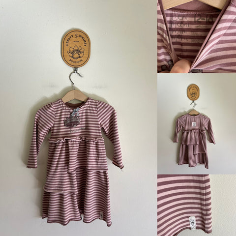 E3M l/s stripe dress Sz 1 as new