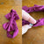 Eggplant purple Sz M bow 19cm 6-12m NWOT