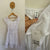 K-D white woven dress Sz 12 NWT