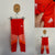 Adidas red/orange leggings Sz 5-6 NWOT
