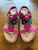 Taking Shape floral wedge sandals Sz 8 RRP $79.95 NWT