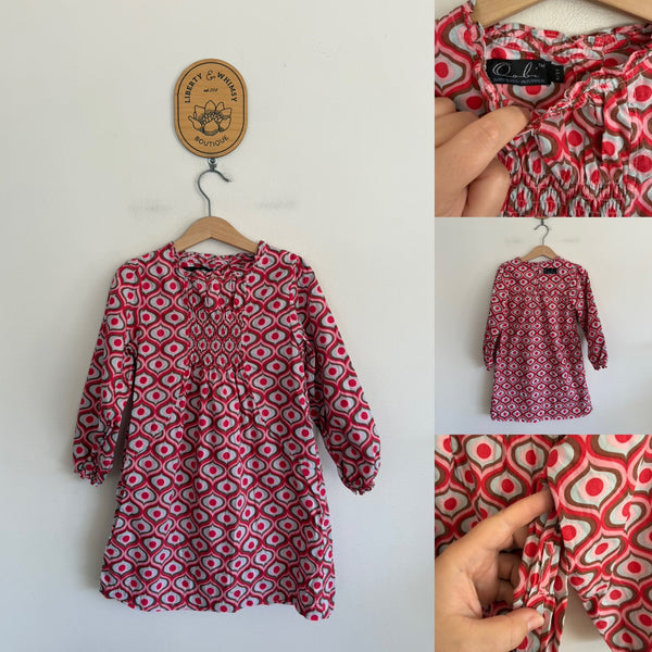 Oobi l/s dress Sz 4-5 EUC but no belt