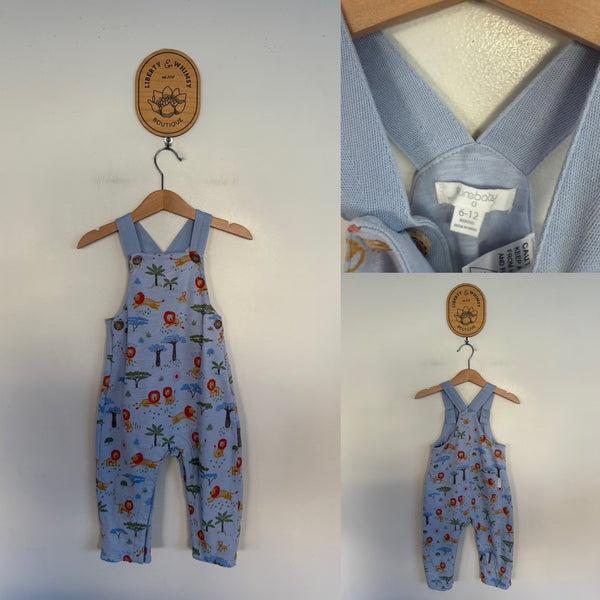 Purebaby lions overalls Sz 0 as new