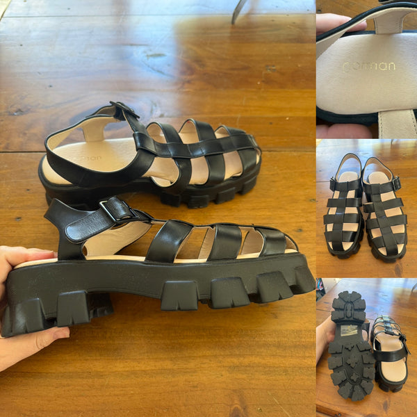 Gorman favourite spot platform sandals Sz 40 RRP $199 NWOT, only stored