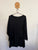 Sara black ribbed pocket shirt Sz 18 NWOT