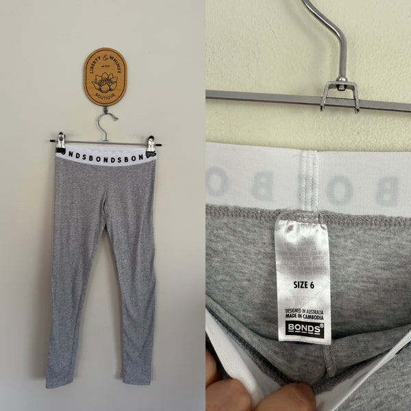 Bonds grey leggings Sz 6 EEUC