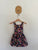La Sienna navy floral pinnie Sz 2 as new