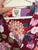 Dreamcatcher maroon floral dress Sz 16 as new