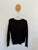Decjuba black soft knit crossover top Sz S as new (appears unworn)