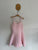 TILII peach stripe dress Sz 10 as new