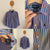 Ralph Lauren l/s blue stripe shirt Sz 5 as new with faint mark as pictured