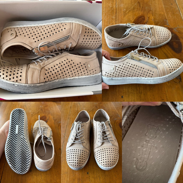 Cabello taupe leather shoes Sz 37 RRP $179.95 BNIB