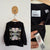 Burberry black floral print jumper Sz 6 EEUC