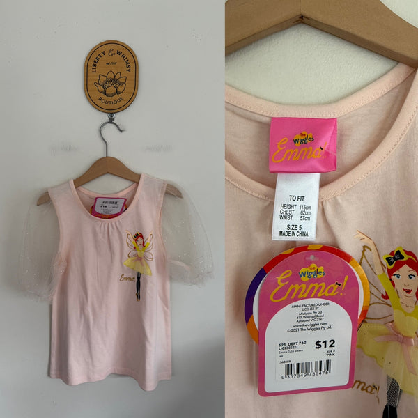 Emma Wiggle t-shirt Sz 5 NWT