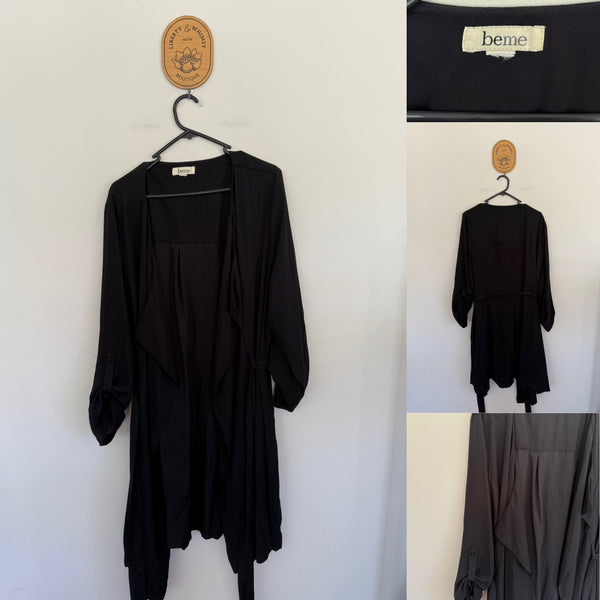 BeMe black lightweight wrap jacket Sz 20 as new worn once