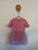 Hux pink dinosaur dress Sz 8 as new