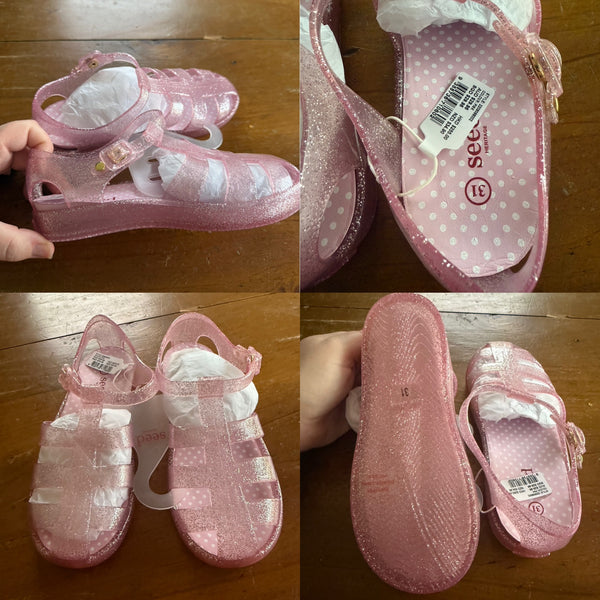 Seed pink jellies Sz 31 NWT