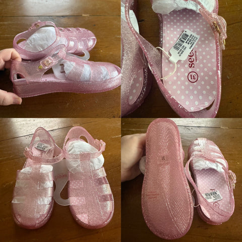 Seed pink jellies Sz 31 NWT