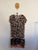 Jaase black floral s/s belted dress Sz 16 as new