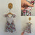 La Sienna aqua floral dress Sz 3 as new