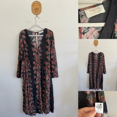 Auguste l/s floral dress Sz 14 EUC