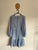 French Connection l/s blue dress Sz 4 as new (washed only)