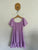Ghanda purple ditsy floral dress Sz 7-8 NWOT