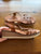 Diana Ferrari brown leather wedges Sz 41 (9.5-10) EUC worn once