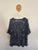 Regatta navy/white print top Sz S EUC/VGUC