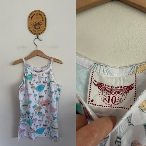 Paper Wings balloons tank Sz 10 as new