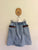 Gucci light denim distressed skirt with stripe pocket trim Sz 12 NWT