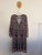 Honey + Stone black floral midi dress Sz XL as new