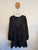 Zara black l/s dress Sz L as new