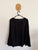 Portmans l/s black fluted sleeve top Sz 12 RRP $69.99 NWT