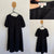 Lily Loves black s/s dress Sz 18 as new