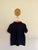 Gucci navy embroidered bees polo shirt Sz 8 EEUC